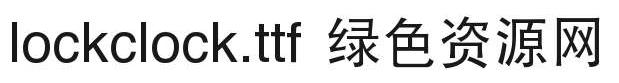 lockclock.ttf