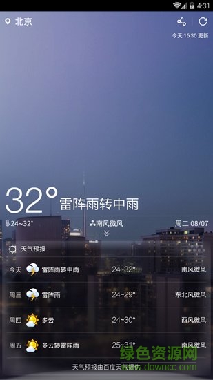 太陽天氣手機(jī)版 v1.1.1 安卓版 2