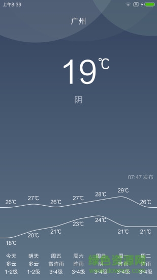 掌上天氣預(yù)報手機客戶端 v3.7 安卓版 2