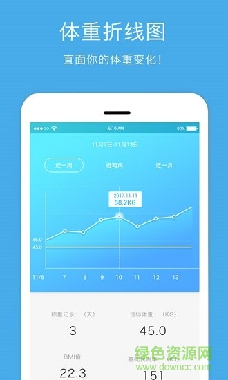 標(biāo)準(zhǔn)體重記錄app v1.8 安卓版 2