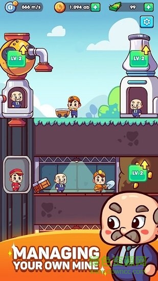 閑置黃金礦工礦山大亨中文(idle gold miner) v1.1.5 安卓版 1