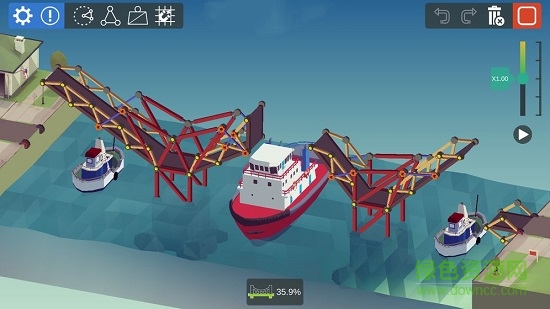 橋梁構(gòu)造大師內(nèi)購正式版 v1.5 安卓無限金幣版 1