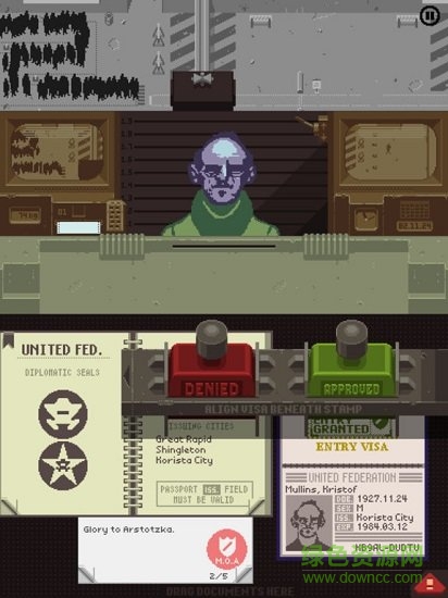 請出示證件漢化正式版(paperplease) v1.52 安卓中文版 2