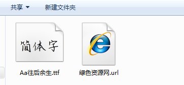 aa往后余生字體