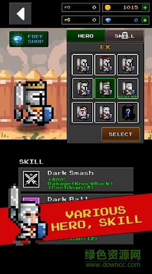 地下城與像素英雄無限金幣鑰匙版(pixel hero)2