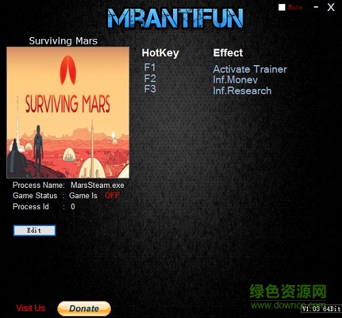 火星求生無限金錢研究修改器 火星求生修改器