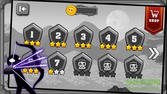 火柴人射箭無限金幣版(Mr. Archer) v1.1.6 安卓內購版 1