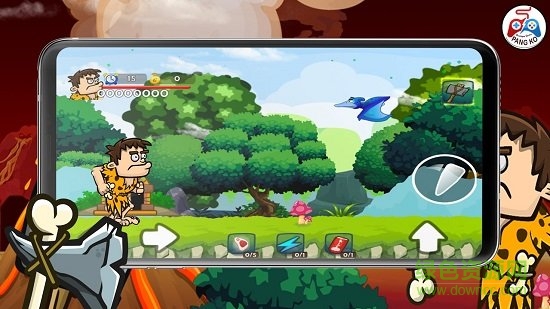 穴居人英雄冒險(xiǎn)內(nèi)購(gòu)(caveman hero adventure game) v4.1.1 安卓無(wú)限金幣版 2