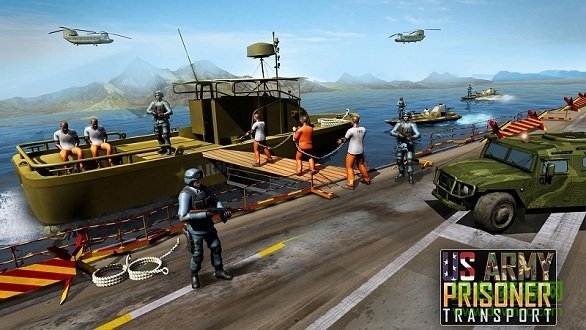 美軍直升機(jī)囚犯運(yùn)輸內(nèi) 購破 解版US Army Prisoner Transport v1.0.8 安卓版 0
