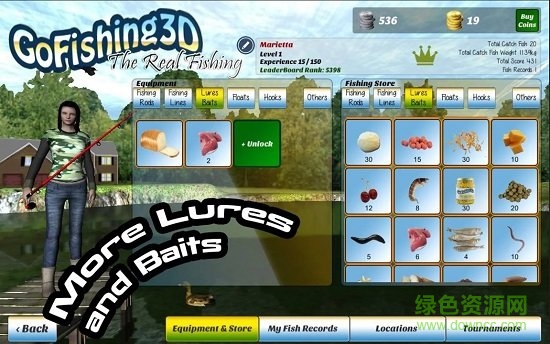 真正的釣魚3d內(nèi)購 v1.6 安卓無限金幣版 2