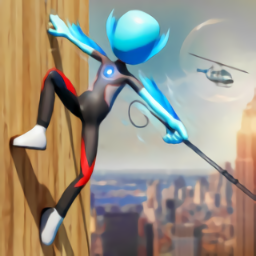 火柴冰英雄正版(Stickman Ice Hero Crime City - Rope Hero)
