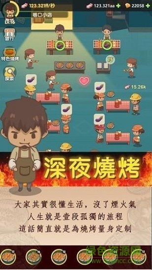 放置燒烤店