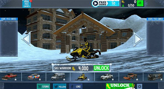 驚險雪地車 v1.0 安卓版 2