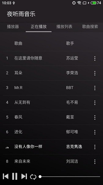 夜聽雨音樂手機(jī)版 v1.0.0 安卓版 1
