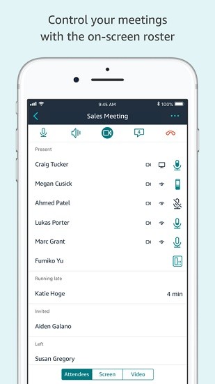 amazon chime app(亞馬遜會(huì)議軟件) v4.39.6572 手機(jī)版 3