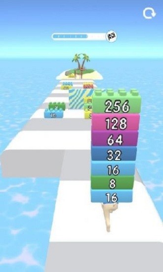 2048積木跑小游戲