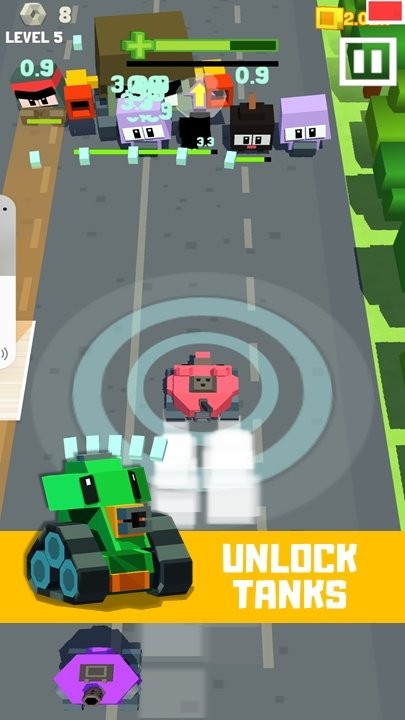 超級(jí)塊狀坦克游戲(Blocky Super Tanks) v1.0 安卓版 3