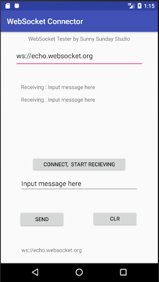 Websocket測(cè)試app客戶端0
