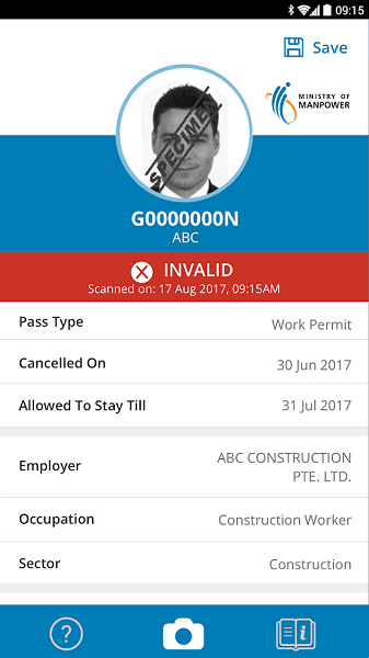 sgworkpass 新加坡最新版本(新加坡人力部軟件) v1.5.3 官方安卓版 2