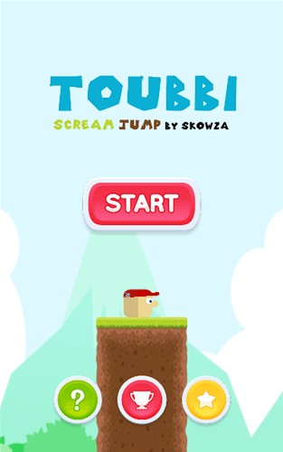 Toubbi尖叫跳躍游戲