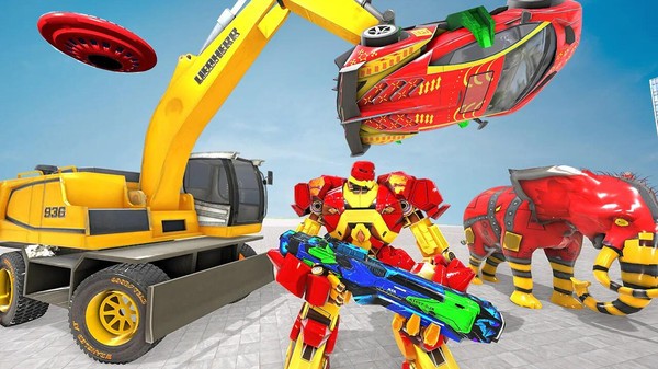 機器人變形挖掘機游戲 v4.4 安卓版 1