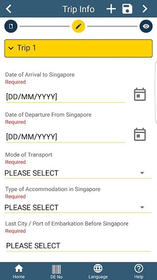 新加坡電子入境卡中文版(SG Arrival Card) v1.2.12 安卓版 2
