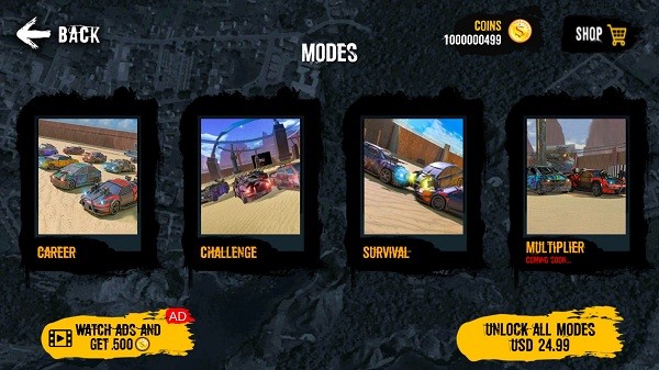 毀滅汽車(chē)模擬器無(wú)敵版(Demolition Derby)0