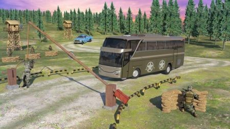 軍用客車模擬器游戲