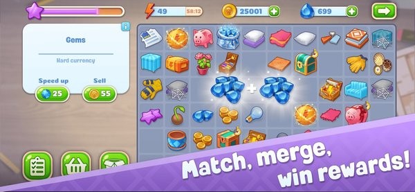 合并設(shè)計(jì)房屋裝修無(wú)限金幣版 v1.9.1 安卓版 0