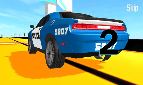 警車特技大坡道安卓版