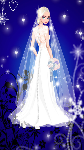 冰雪女王的婚禮化妝游戲0