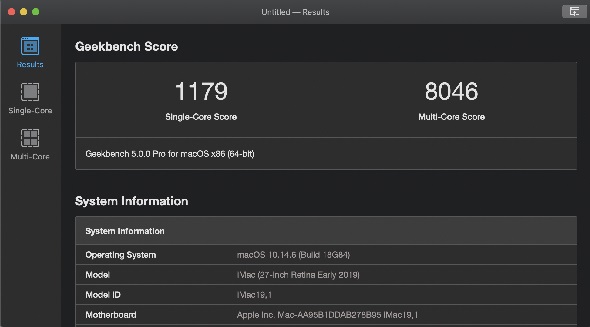 geekbench5蘋果電腦版