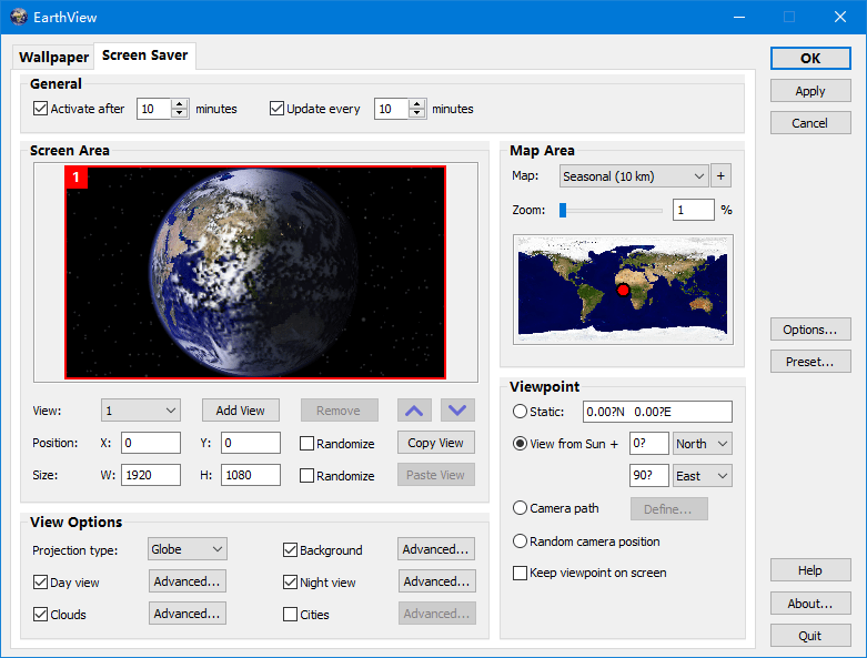 earthview漢化版(電腦動態(tài)屏幕保護(hù)) v7.1.2 免費(fèi)版 0