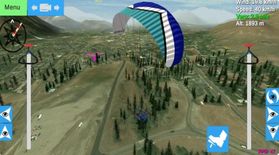滑翔傘模擬器手機(jī)軟件(Glider Sim) v1.4 安卓版 0