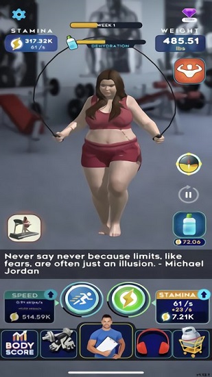 我不要減肥小游戲(Idle Workout!) v1.18 安卓版 1