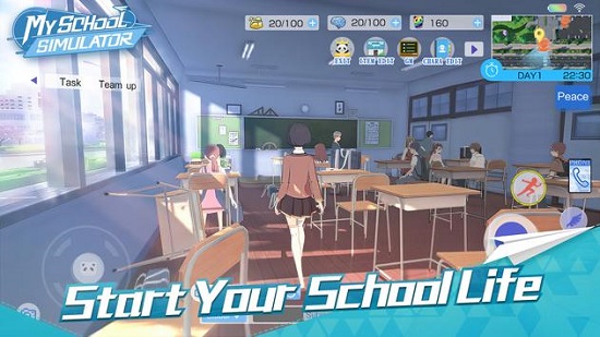 青春校園模擬器海外版 v0.1.173559 安卓中文版 0