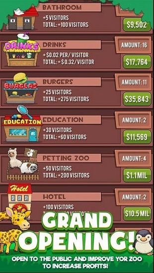 空閑動(dòng)物園大亨中文版 v1.1.13 安卓版 0