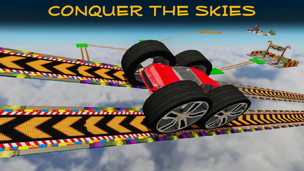 瘋狂的汽車特技3d下載