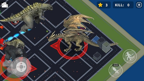 哥斯拉vs金剛龍的入侵中文版 v0.0.3 安卓版 0