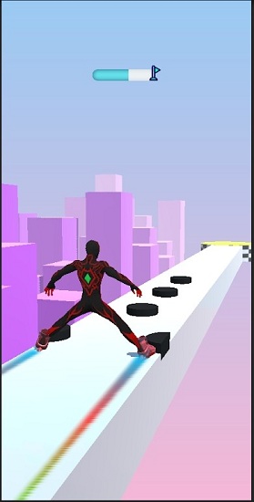 英雄輪滑冒險(xiǎn)最新版(Spider Skates Run) v0.6 安卓版 2