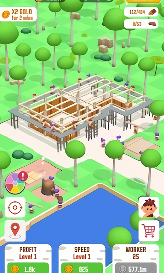 閑置叢林生存建筑大亨游戲 v0.2 安卓版 2