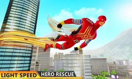 飛行英雄城市戰(zhàn)斗游戲(Flying Superman Robot Transform Car) v4.0 安卓版 0