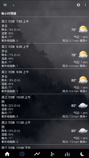 transparent clock weather安卓版