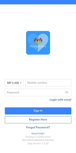 mysejahtera app(馬來西亞健康碼) v1.0.49 安卓版 2