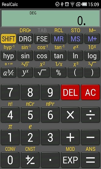 realcalc科學計算器 v2.3.1 安卓版 0