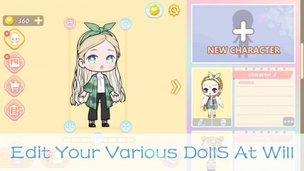 優(yōu)優(yōu)的換裝娃娃裝扮小屋手游(yoyodoll) v1.2.5 安卓版 2