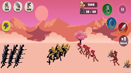 火柴人戰(zhàn)爭(zhēng)帝國(guó)戰(zhàn)爭(zhēng)(Stickman Battle Empires War) v1.0 安卓版 1