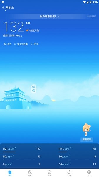 陜西空氣質(zhì)量 v1.0.9 安卓版 0