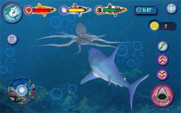 海洋鯊魚模擬器游戲(Underwater Sea Monster Attack) v1.0 安卓版 0