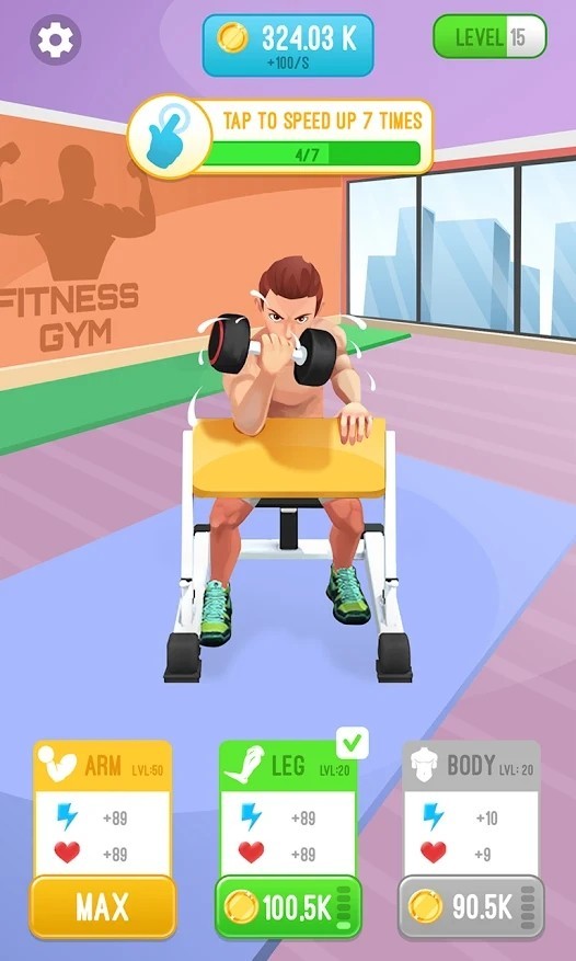 空閑鍛煉最新版(Idle Workout: Slap Kings) v1.1.8 安卓版 0